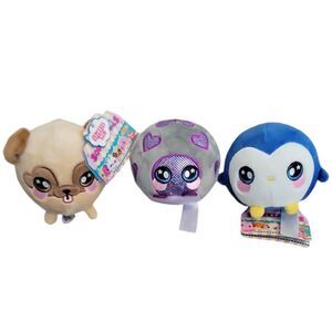 NWT SQUEEZAMALS *LOT* SET OF 3 2018 SERIES 2 PENGUIN, PUG, LADYBUG